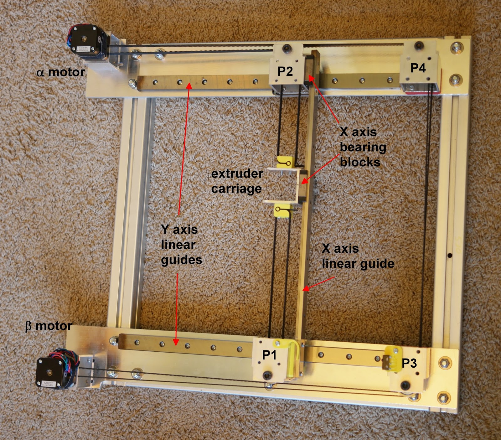 Mark Rehorst's Tech Topics CoreXY Mechanism Layout and Belt Tensioning