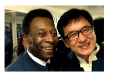 Pelé e Jackie Chan