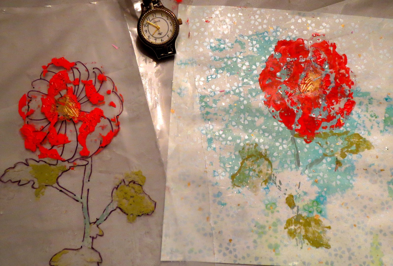 Creative Expressions: Paint Transfer Technique
