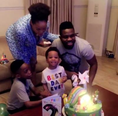 2AAA Joseph Yobo and Adaeze Igwe-Yobo celebrate their son as he turns two years old