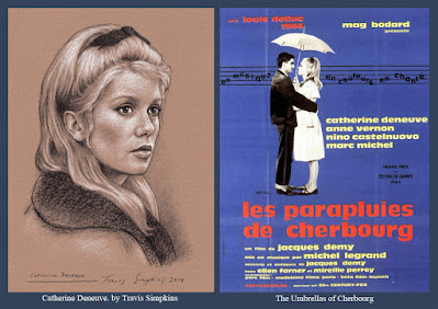 Catherine Deneuve. French Actress. The Umbrellas of Cherbourg. by Travis Simpkins