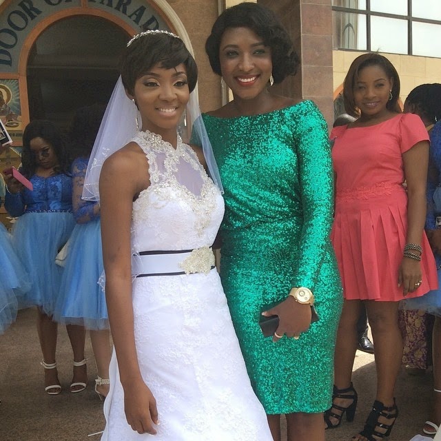 ivie okujaye white wedding photos