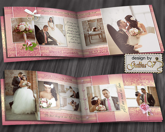 Авторские фотокниги и фотоальбомы: Стильная свадебная фотокнига ...