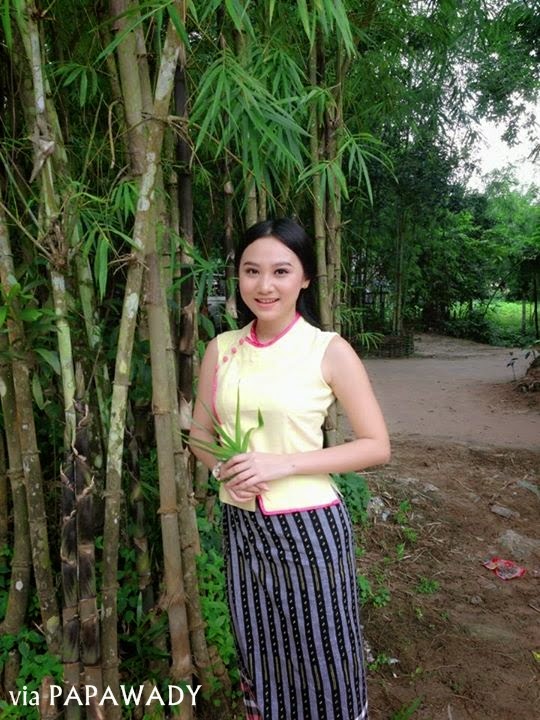 4 Myanmar Celebrities in Beautiful Myanmar Dress Fashion