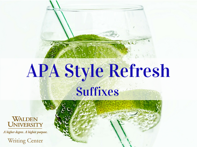 APA Refresh: Suffixes