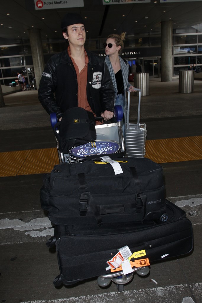 Lili Reinhart & Cole Sprouse || Arriving from Paris to LAX Airport in