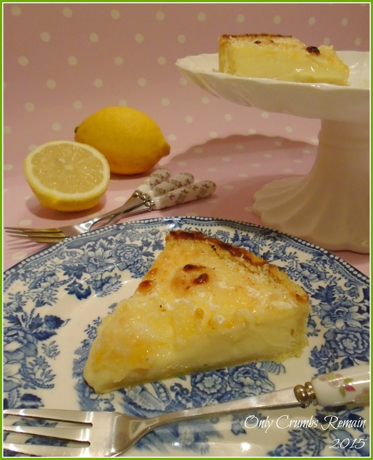 Only Crumbs Remain Lemon Tart with Goats' Cheese