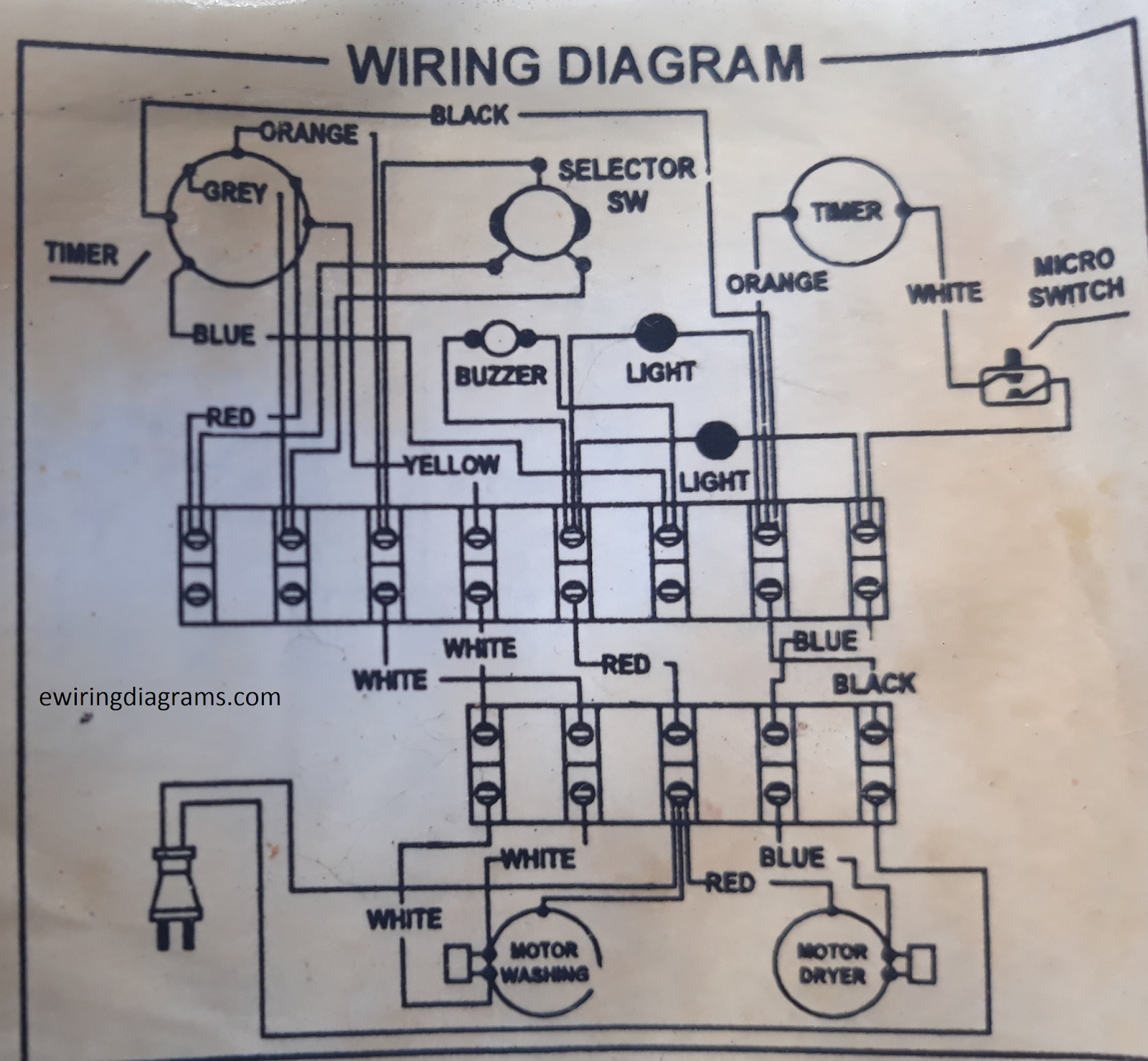 Wiring Diagram For Washing Machine