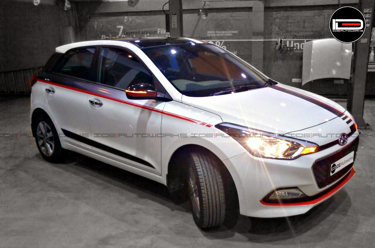 Hyundai i20 elite w Racing Stripes IDE Autoworks