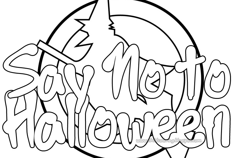 Religious Halloween Coloring Pages - Sunday School Free Printable