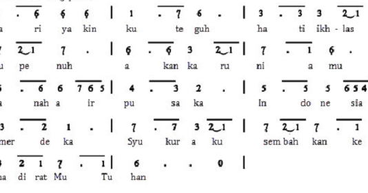 Birama lagu syukur ialah