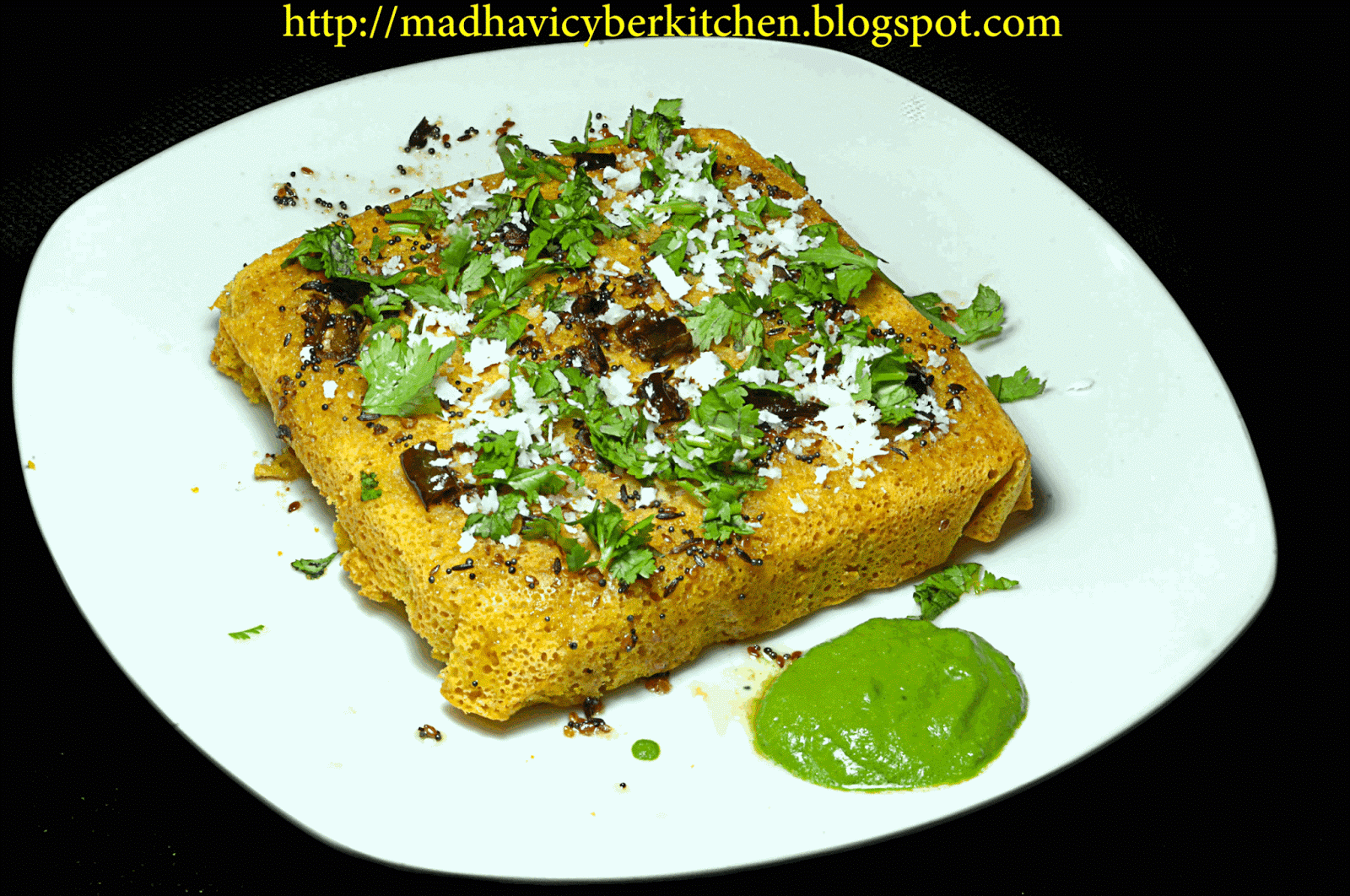 Madhavi's Cyber Kitchen Instant baked Dhokla