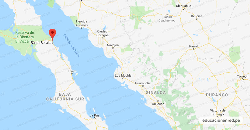 Temblor en México de Magnitud 4.1 (Hoy Viernes 24 Abril 2020) Sismo - Epicentro - Santa Rosalía - Baja California Sur - B.C.S. - SSN - www.ssn.unam.mx