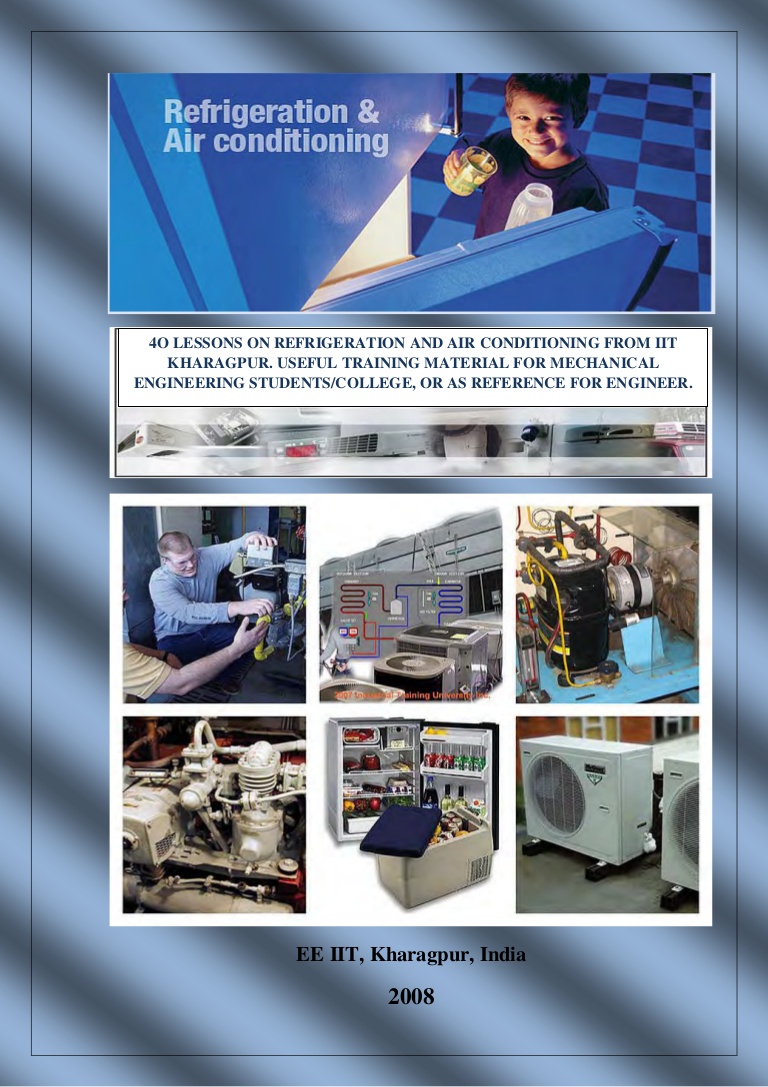 Complete Lecture Note on Refrigeration And air Conditioning IIT