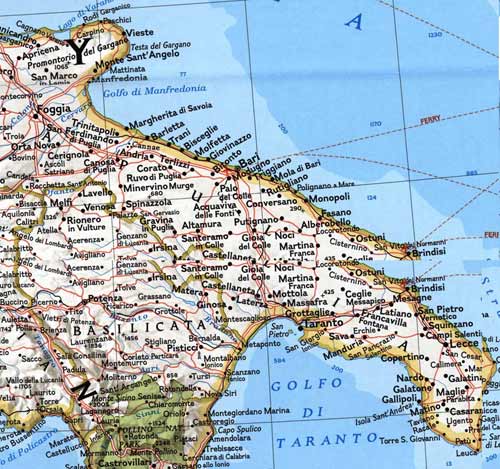 Mappa Della Citt Di Provincia Regionale Italia Mappa Puglia Politico Mappa Della Citt Di Provincia Regionale Italia Mappa Puglia Politico