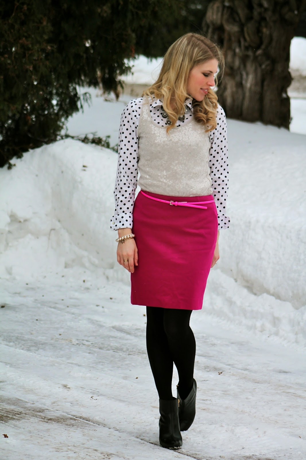Valentine's Day with Pink, Polka Dots, and Sequins!