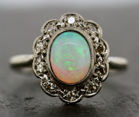 Delightfully Deco: Rare Finds - Antique Opal Rings