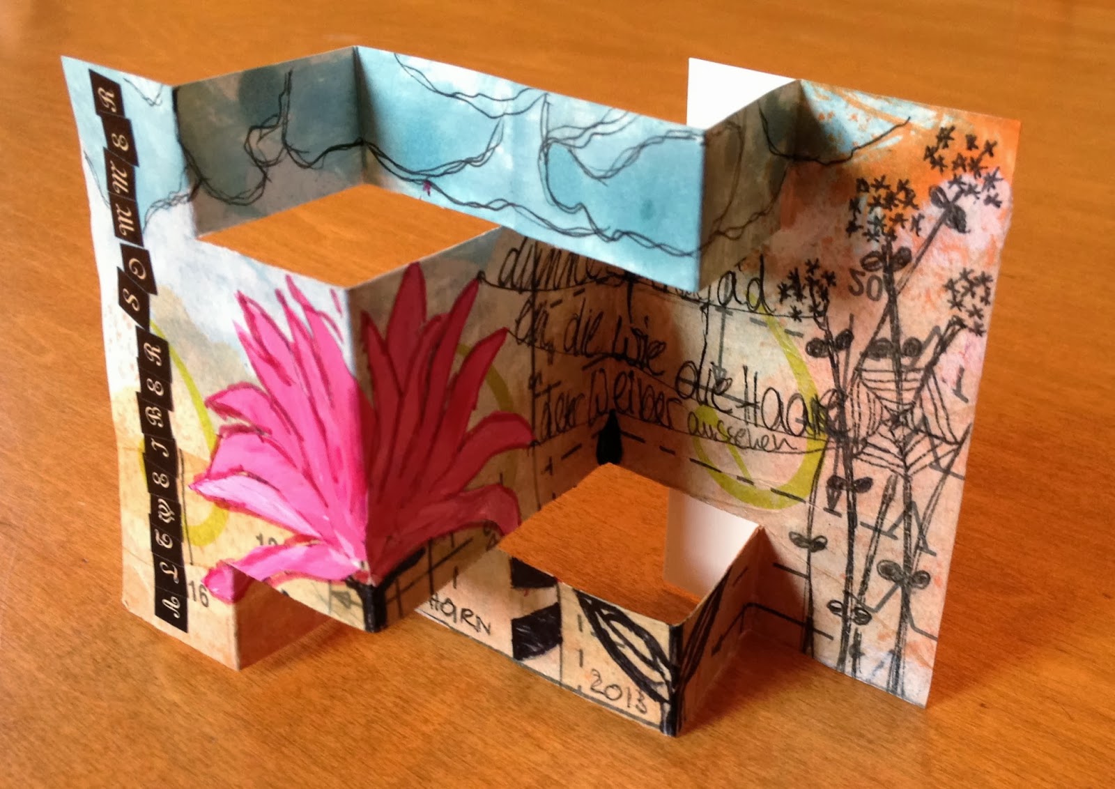 Mail me some art: Tri-fold ATCs part 2