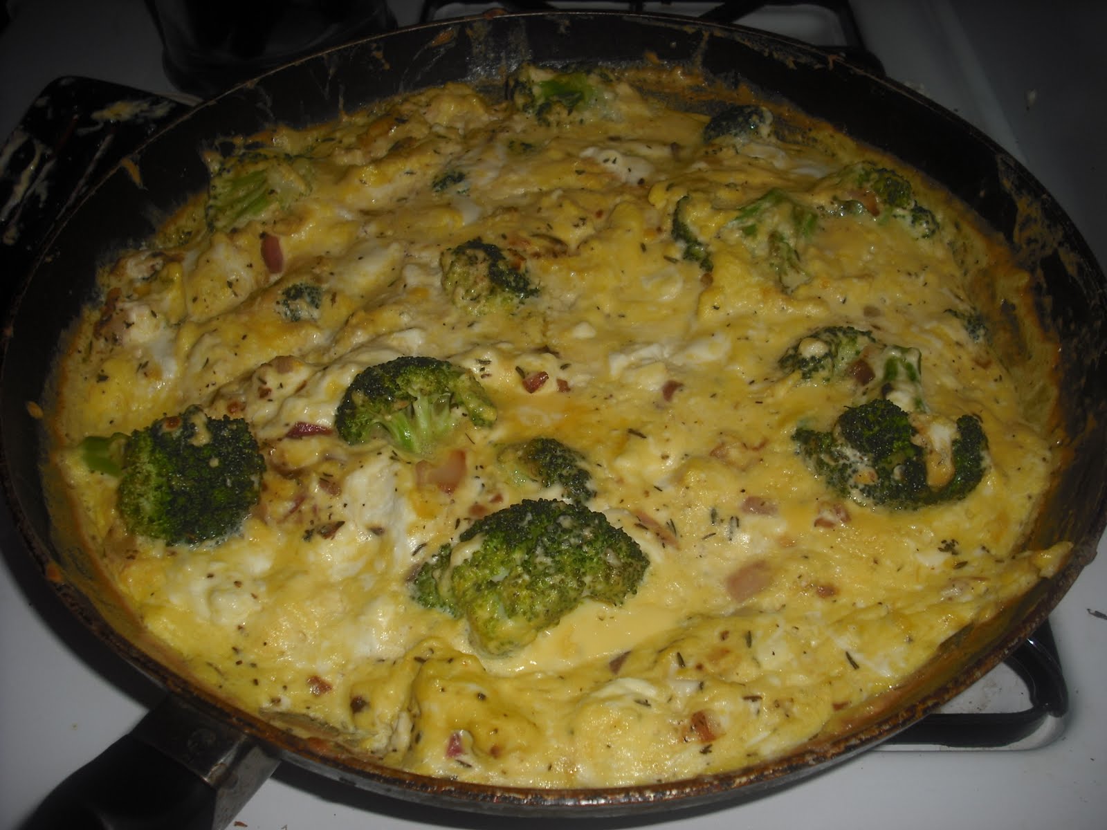 365 No Repeats April 24 Broccoli Frittata with Goat Cheese and BLT