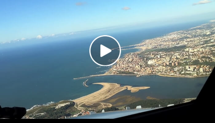 Aterragem no aeroporto Sá Carneiro - Porto