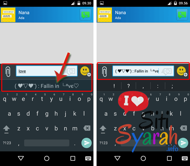 cara menggunakan autotext di Android