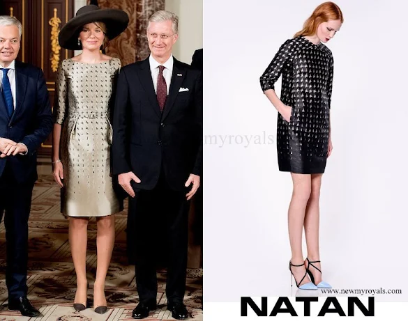 Queen Mathilde wore Natan Dress FW16 collection
