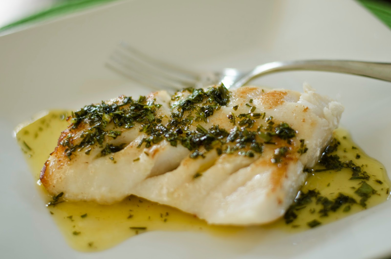 Organically Paleo: Alaskan Rockfish.White Balsamic Herbed Butter Reduction.