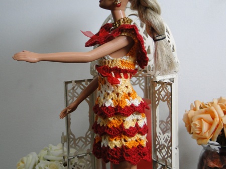 Feito a Mão por Juliana Melo: Passo a passo Vestido da Barbie em crochê