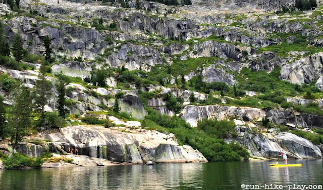 Cliffs and SUP at Angora Lakes Resort