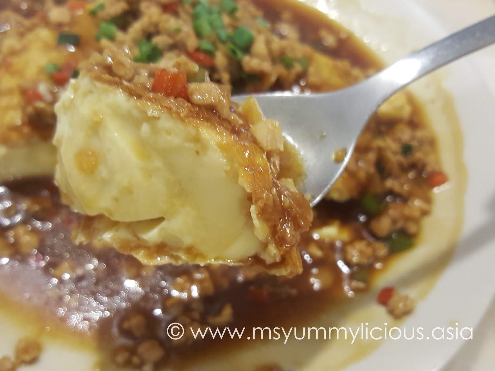 Homemade Tofu with Minced Meat Choy Poh (Preserved Radish) Yummy