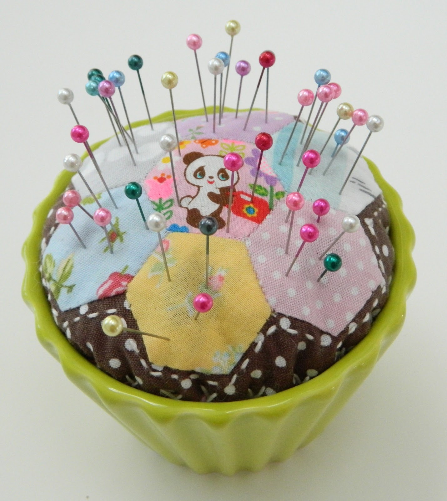 s.o.t.a.k handmade hexie pin cushion
