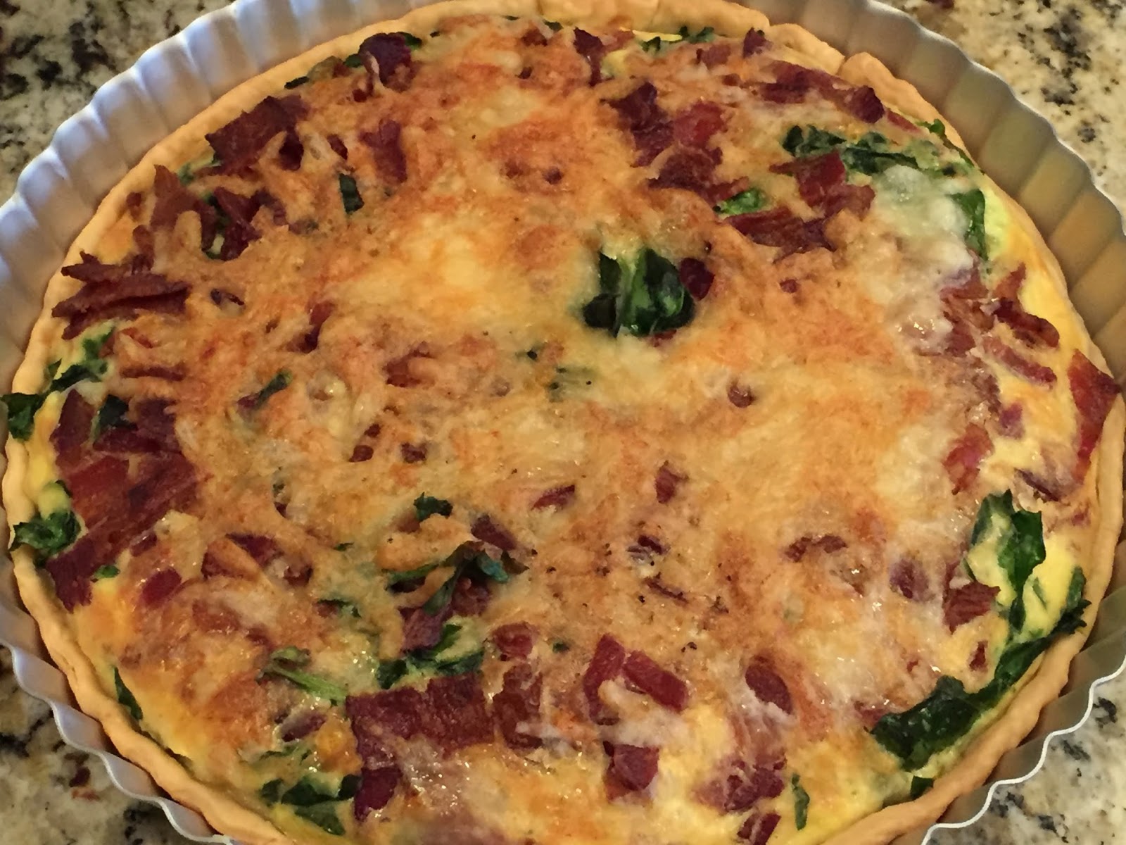 Dawn's Recipes Bacon, Spinach and Swiss Quiche