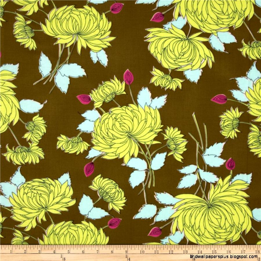 Amy Butler Belle French Wallpaper Olive   Discount Designer Fabric