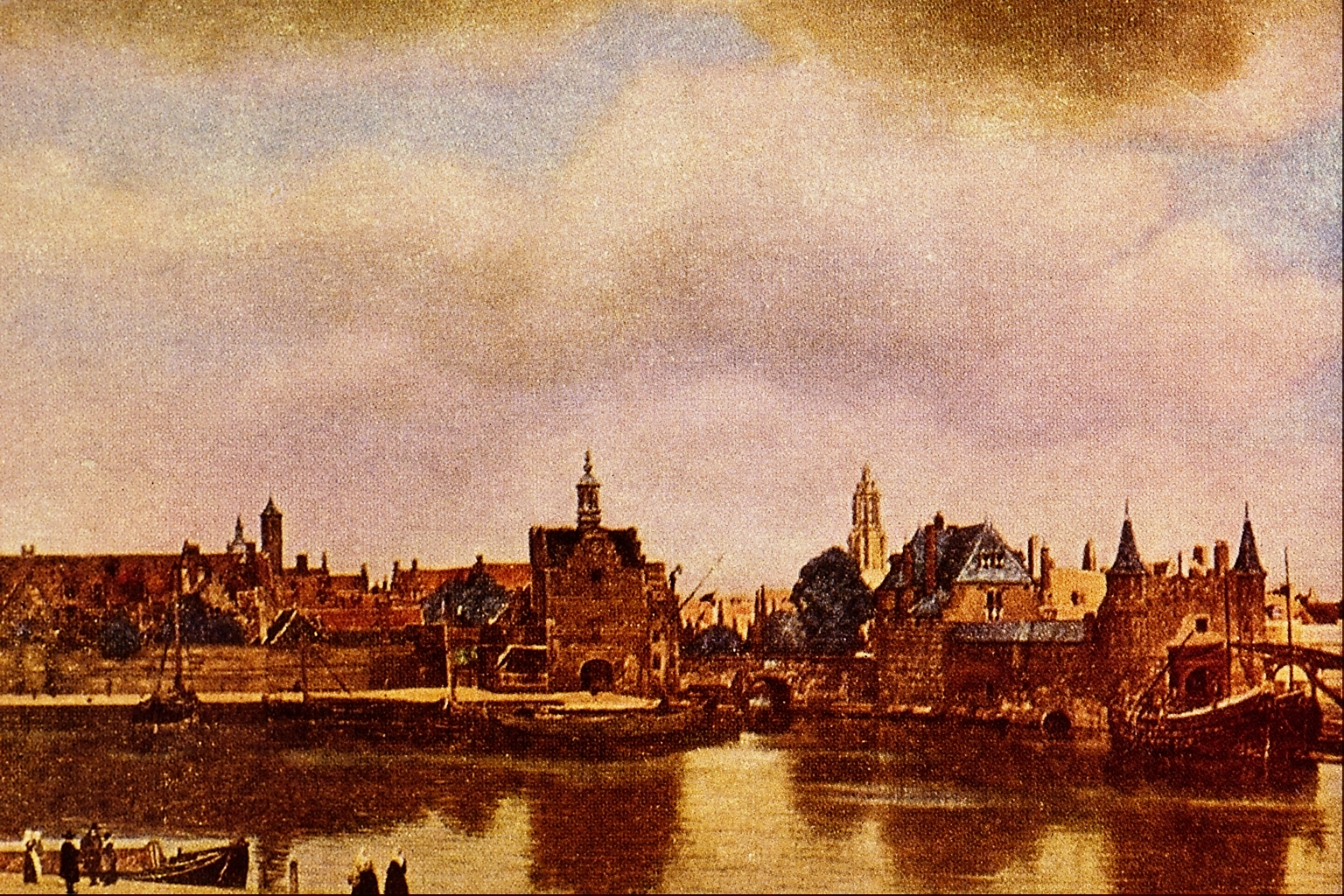 Вид дельфта ян вермеер картина