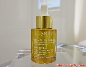 Ultimate Oil Collectors for Clarins Golden Anniversary, Clarins, Clarins Blue Orchid Oil Face Treatment Oil, Clarins Tonic Body Treatment Oil