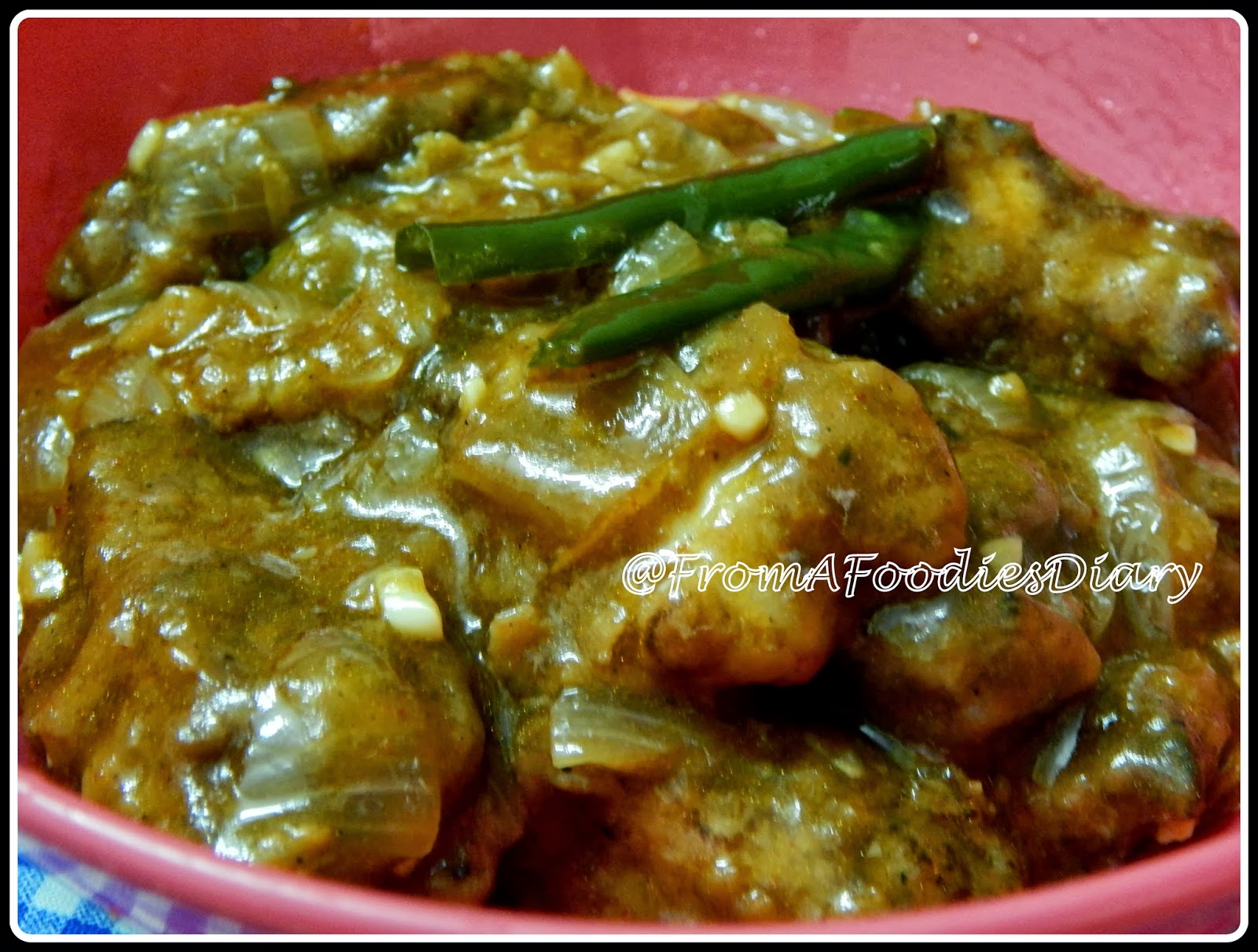 Ginger Chicken with a spicy twist FromAFoodiesDiary