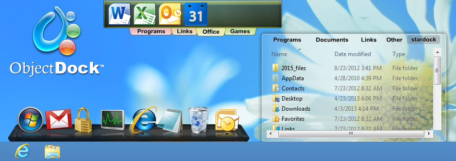 ObjectDock Windows Skin Packs