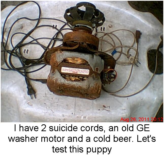 Blogspot Testing the old school GE washer motor