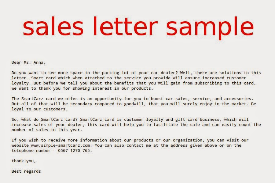 April 2015 ~ samples business letters