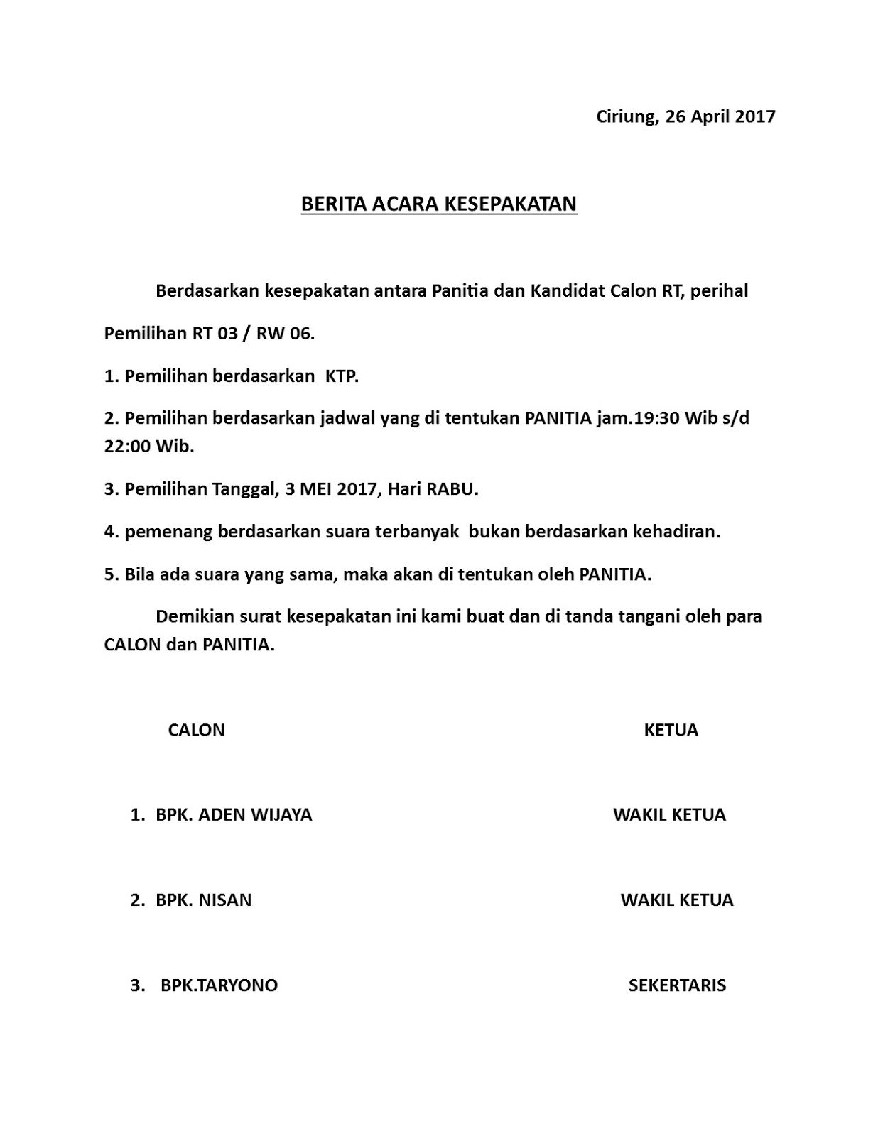 File Pemilihan Rt Belajar Kepengurusan Rukun Warga