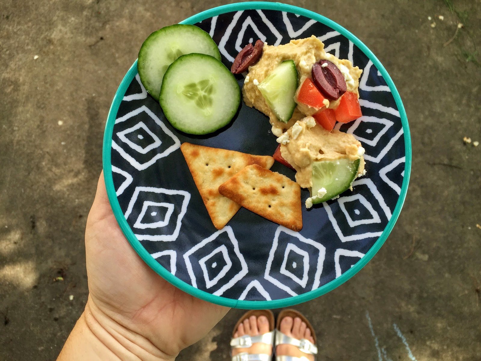 Easy Hummus Layer Dip And Hattie Makes Three
