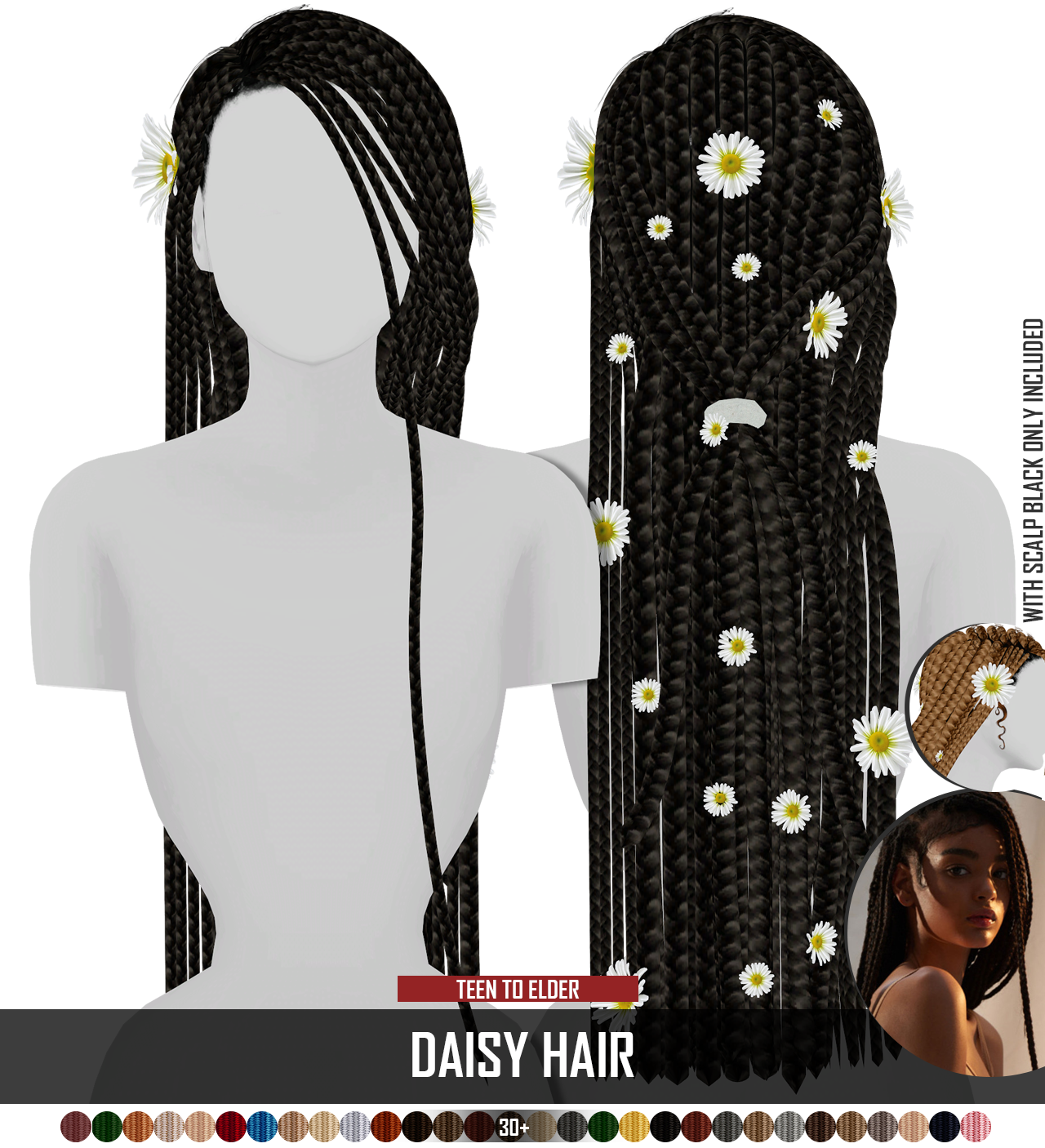 DAISY HAIR REDHEADSIMS CC