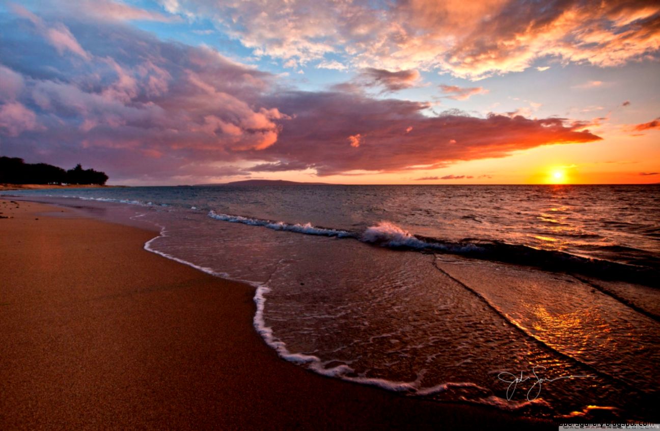 Beach Sunset Wallpaper Desktop