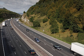scenic motorway image, dual carriageway