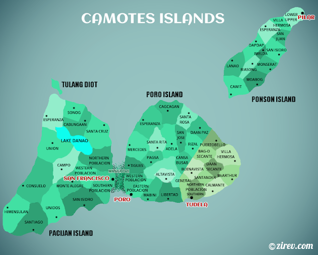 Camotes Islands Cebu Map