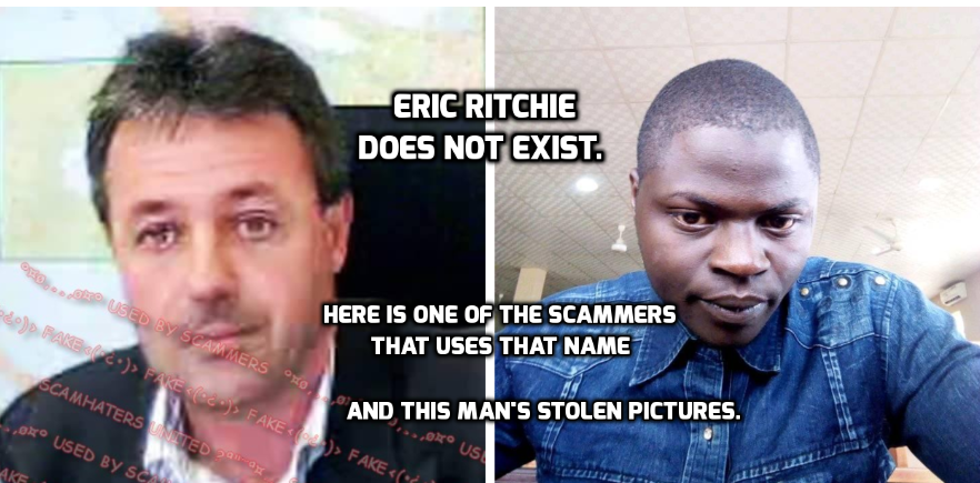 Here is one of the african scammers that uses this man's pictures and ...