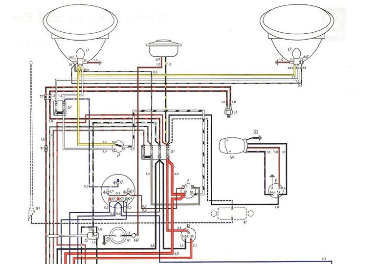 Mechanical Engineering: Volkswagen Beetle VW1200 Electrical Wiring System