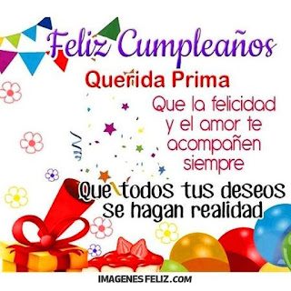 Feliz Cumpleaños Prima