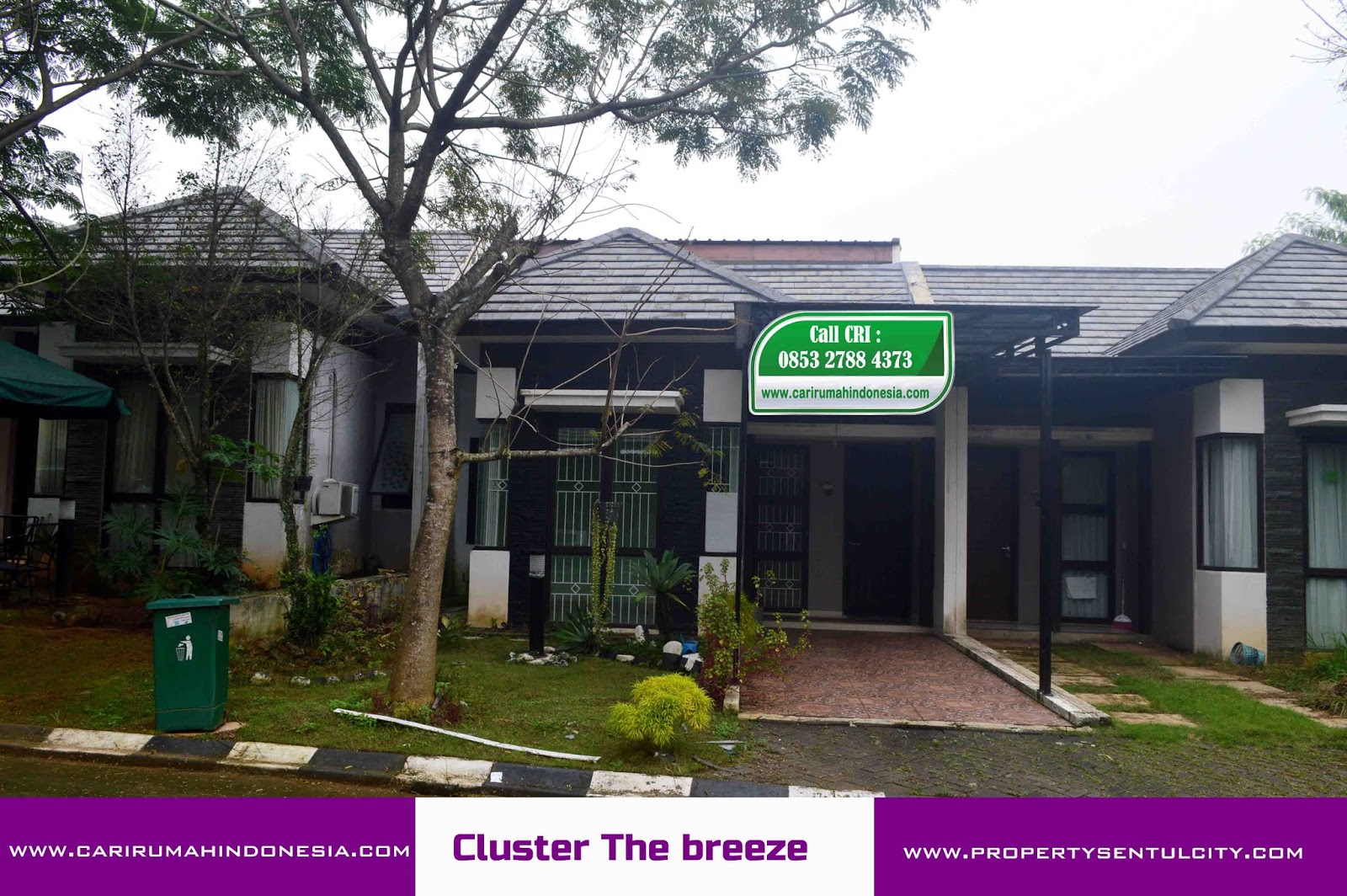 Rumah Dijual Cluster The Breeze 1 1/2 Lantai Sentul Nirwana
