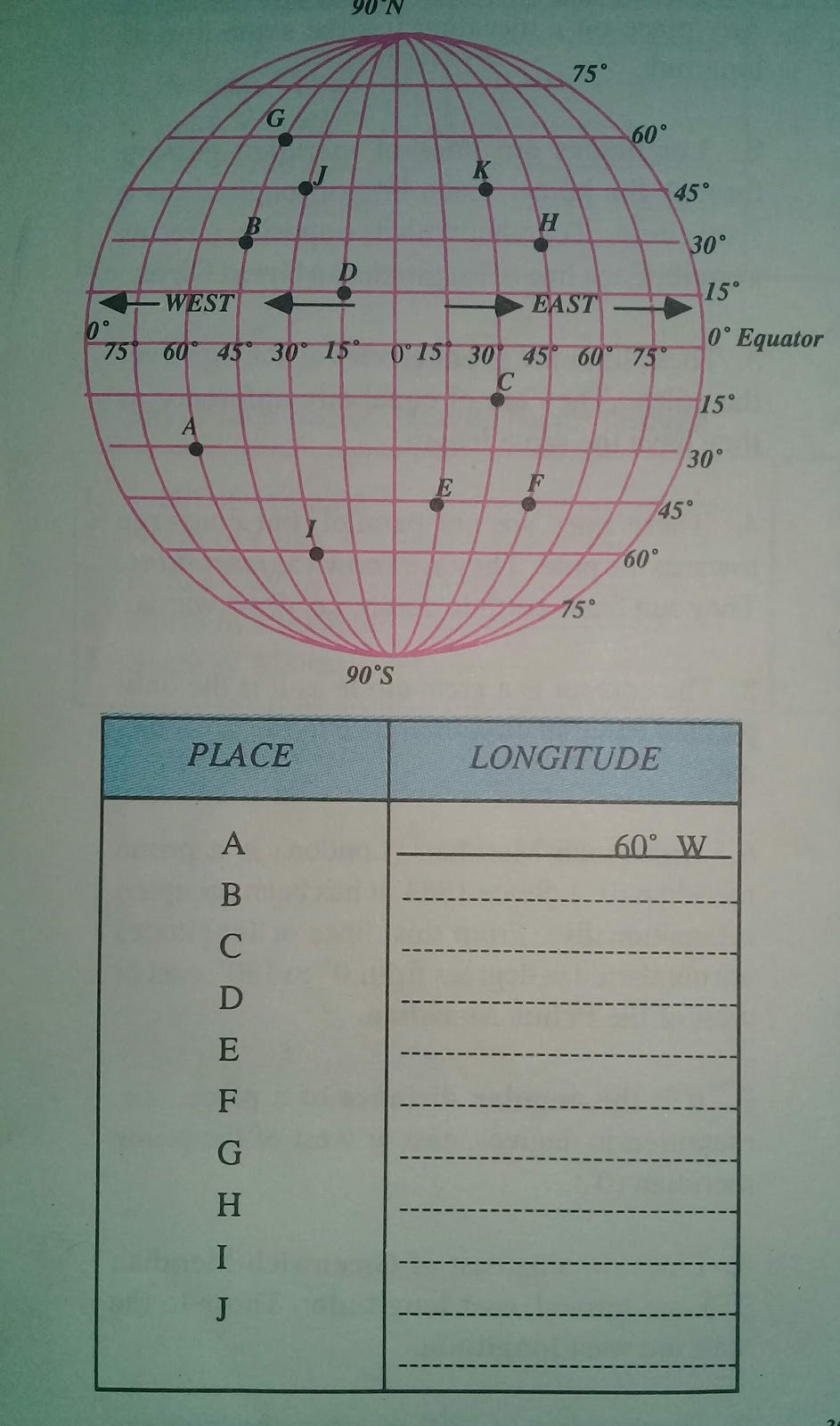 Latitude and Longitude Worksheets For Latitude And Longitude Worksheet Answers